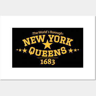 New York Queens - Queens Schriftzug - Queens college style Logo Posters and Art